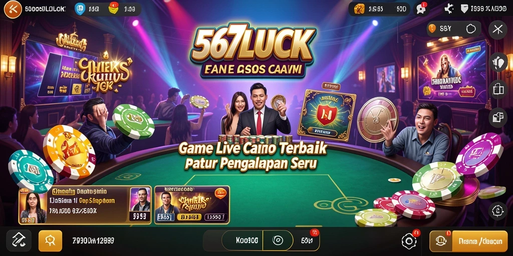 Tampilan menarik dari gameplay Live Casino di 567LUCK.