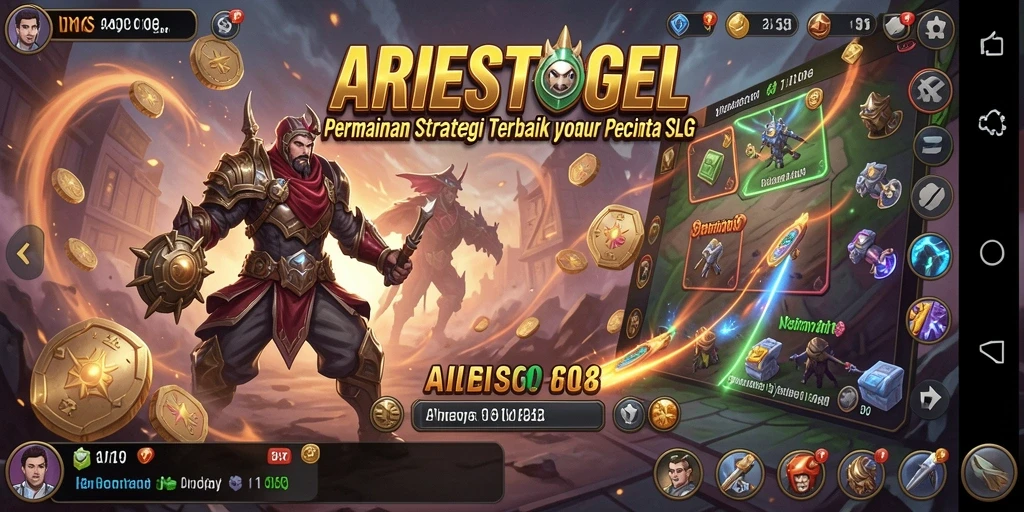 Tampilan gameplay menantang dalam ARIESTOGEL yang seru.