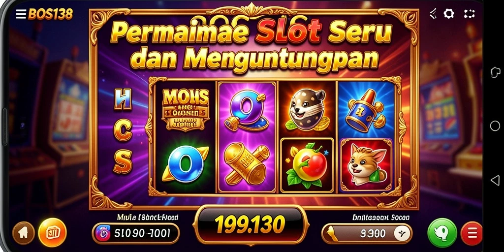 Screenshot tampilan menarik dari gameplay Slot di BOS138.