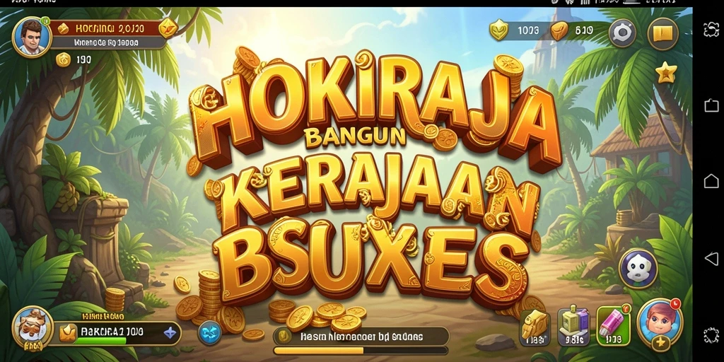Tampilan gameplay HOKIRAJA menampilkan pengelolaan bisnis yang dinamis.