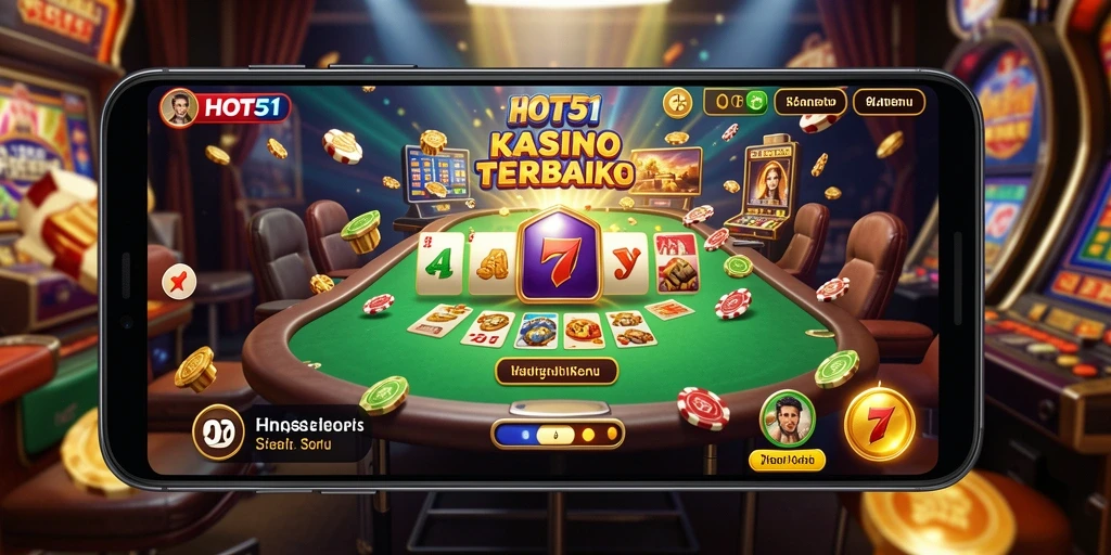 Tampilan gameplay menarik HOT51 dengan beragam permainan Kasino.
