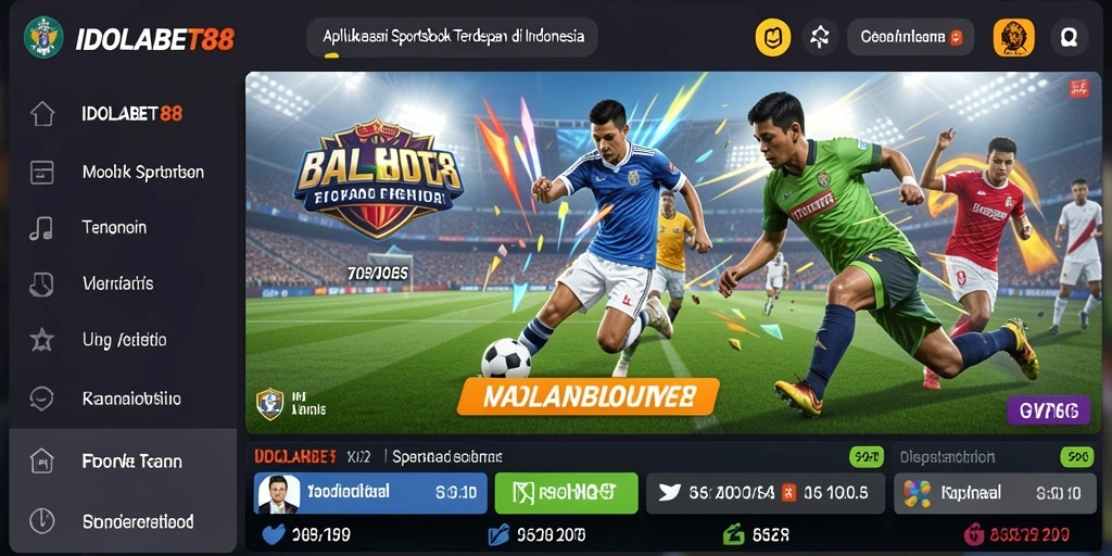 Tampilan menarik dari gameplay Sportsbook IDOLABET88.