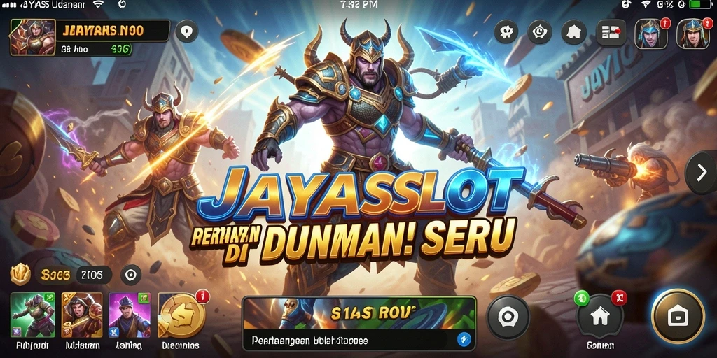 Tangkapan layar gameplay JAYASLOT dengan aksi pertarungan yang intens.