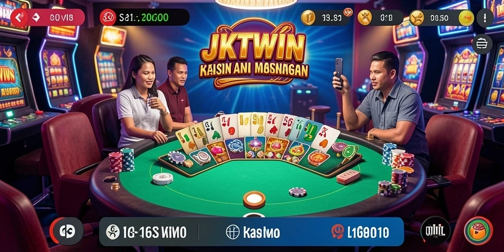Tampilan gameplay menegangkan di JKTWIN dengan berbagai permainan Kasino.