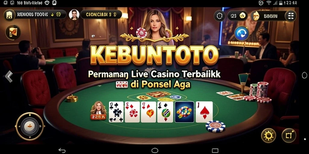 Tampilan menarik dari gameplay Live Casino KEBUNTOTO yang mengasyikkan.