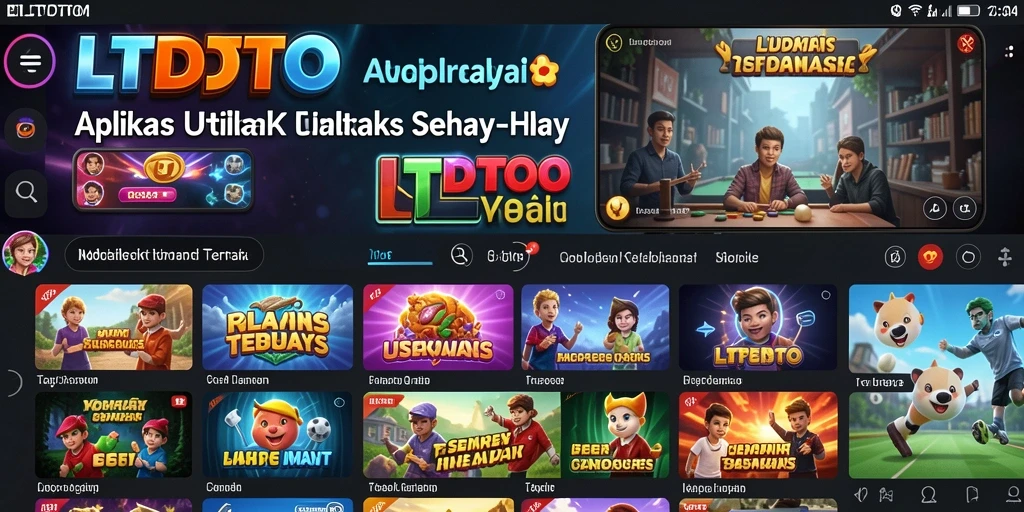 Tampilan utama LTDTOTO yang menampilkan fitur pengingat dan perencanaan.