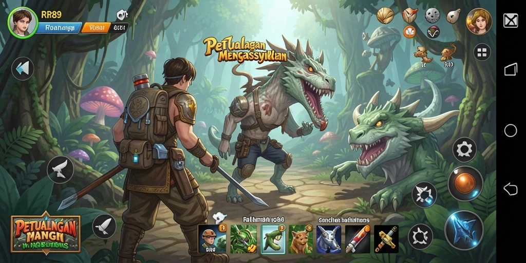 Menggambarkan gameplay petualangan yang menegangkan di RR89.