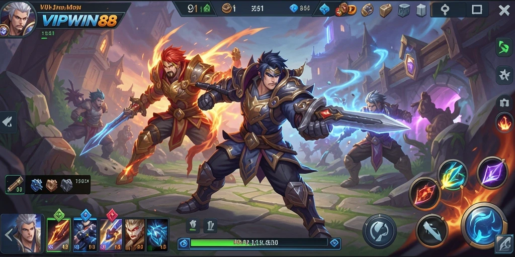Gameplay MOBA yang mendebarkan dalam VIPWIN88.
